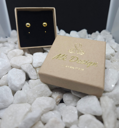 Ball Stud Huggie Earrings