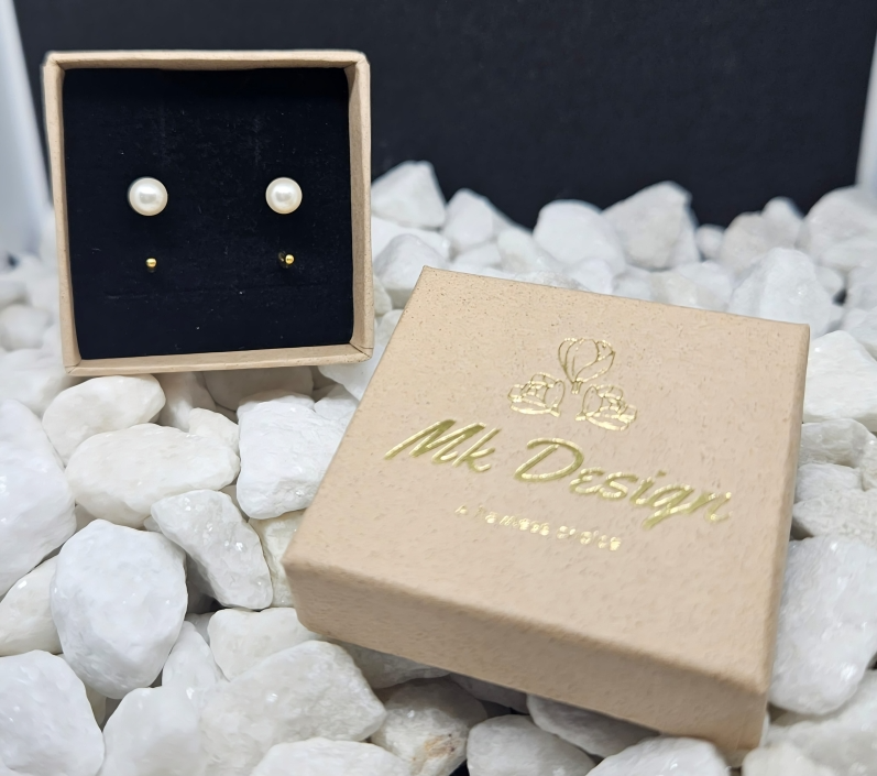 Pearly Huggie Earrings